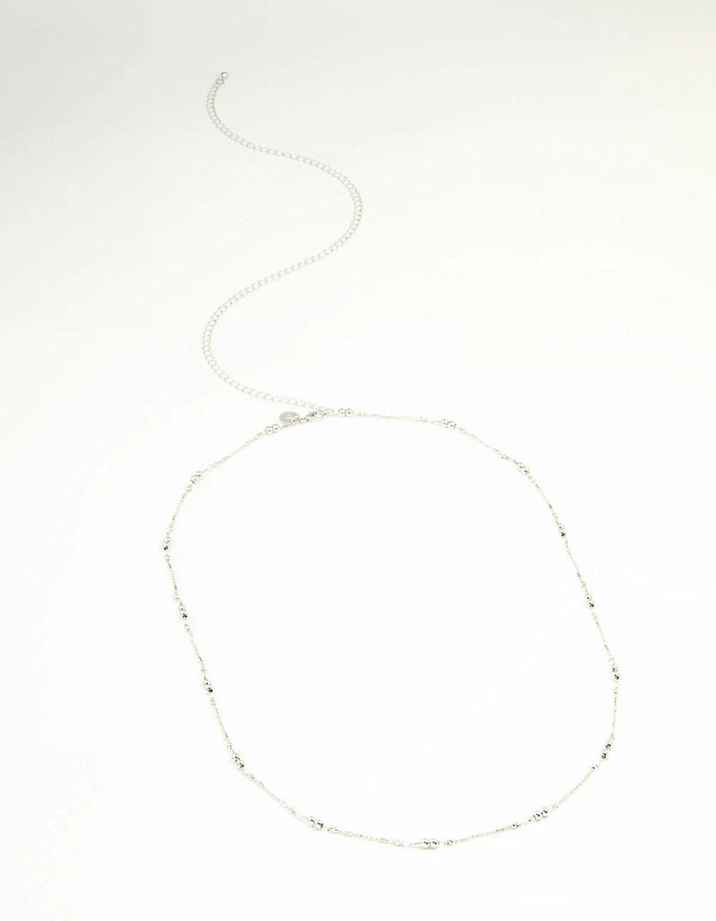 Silver Ball Fine Waist Chain