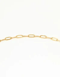Waterproof Gold Plated Stainless Steel Cubic Zirconia T & O Necklace