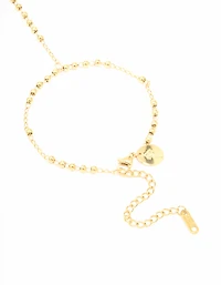 Waterproof Gold Plated Stainless Steel Discs Hand Chain