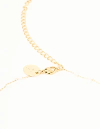Waterproof Gold Plated Stainless Steel Clear Semiprecious Stone Waist Chain