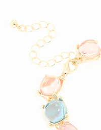 Gold Pastel Diamantes Bracelet