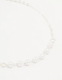 Silver Diamante Bow & Heart Bracelets 3-Pack