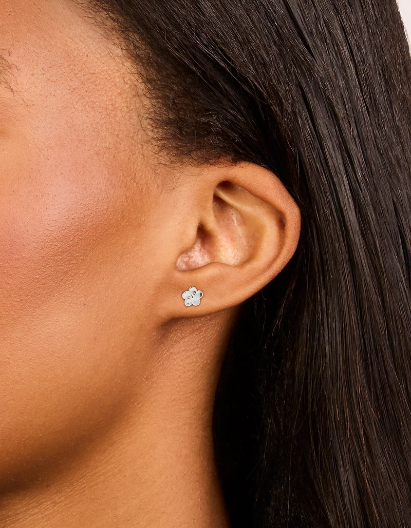 Boucles d’oreilles Frangipani en argent sterling