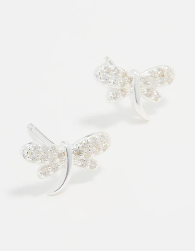 Boucles d’oreilles cubiques en zircone en argent sterling