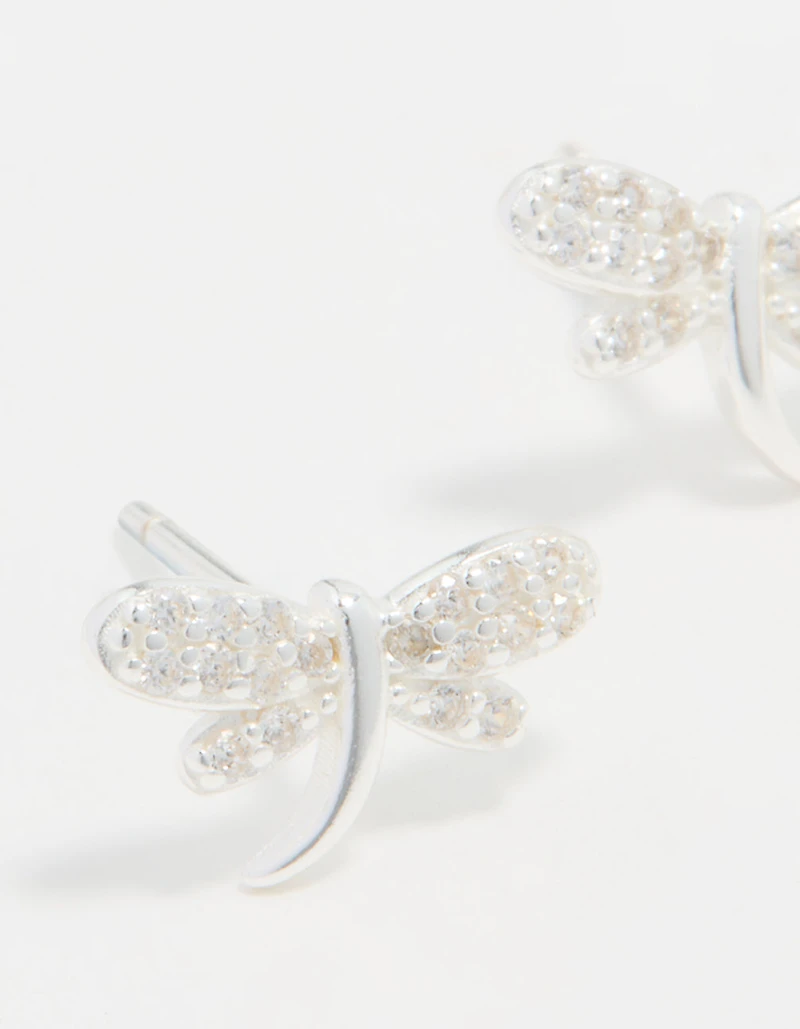 Boucles d’oreilles cubiques en zircone en argent sterling