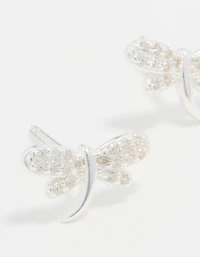 Boucles d’oreilles cubiques en zircone en argent sterling