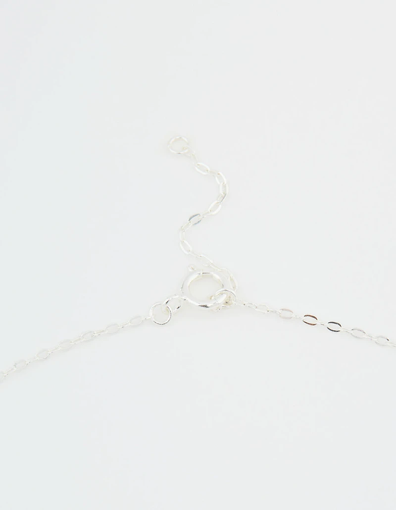 Sterling Silver Cubic Zirconia Infinity Necklace