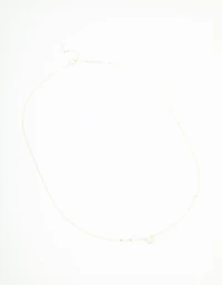 Sterling Silver Cubic Zirconia Horseshoe Necklace