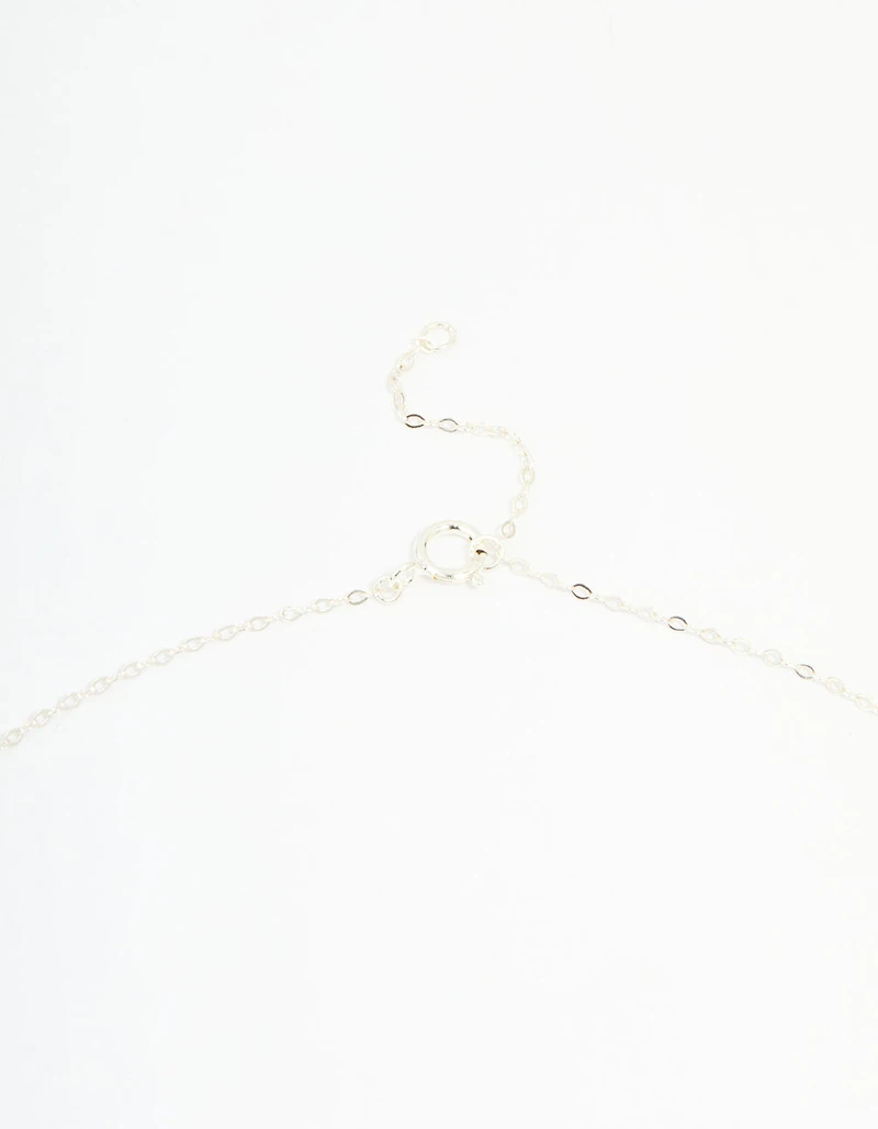 Sterling Silver Cubic Zirconia Horseshoe Necklace