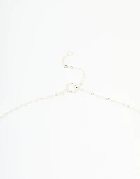 Sterling Silver Cubic Zirconia Horseshoe Necklace