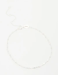 Bracelet chaîne en cube en argent sterling