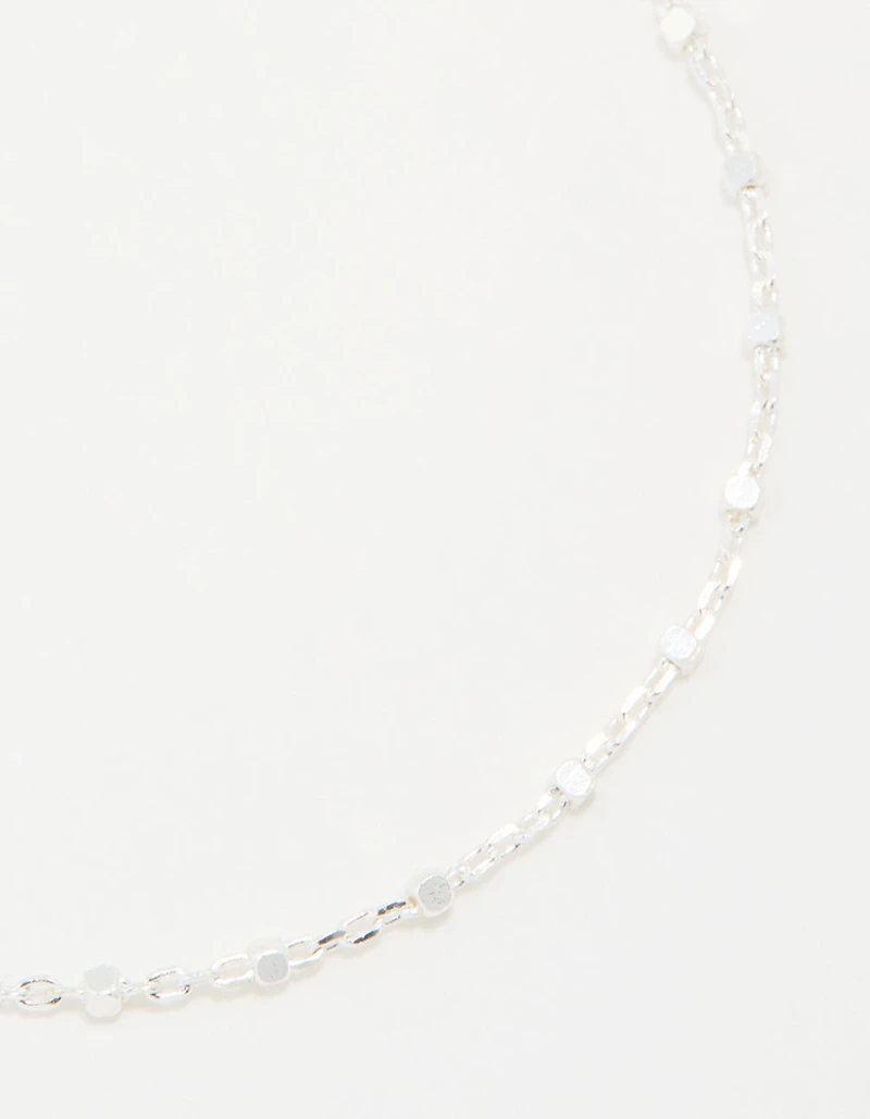 Bracelet chaîne en cube en argent sterling