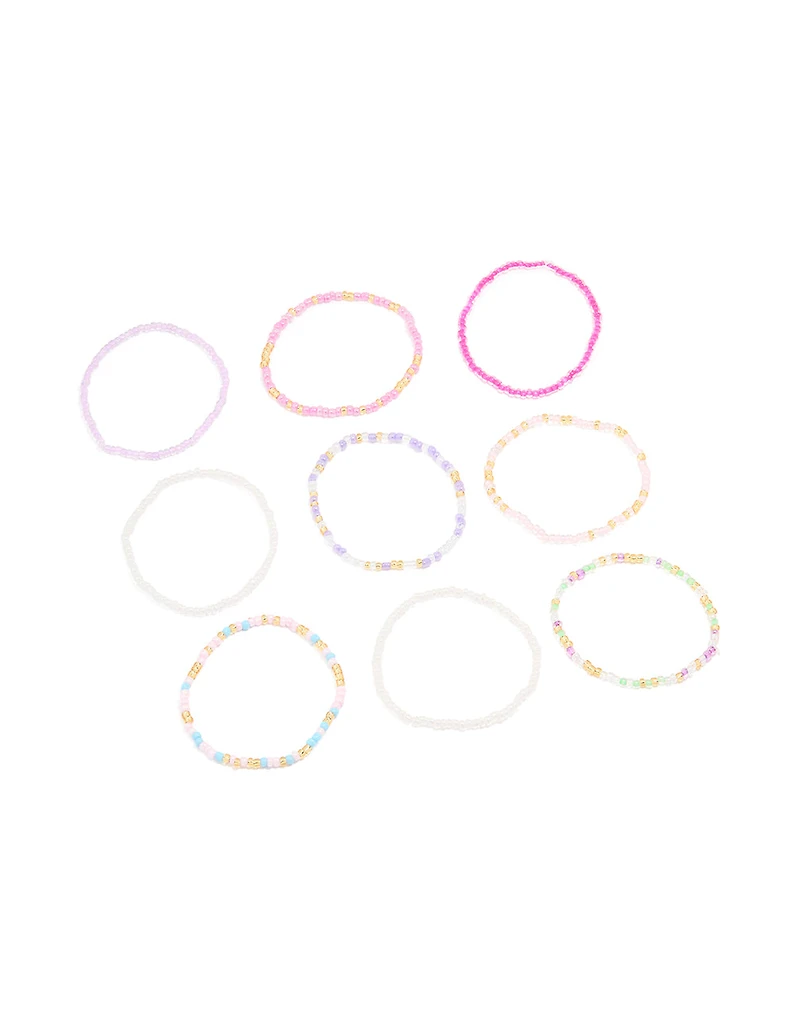 Kids Beaded Bracelets 9-Pack