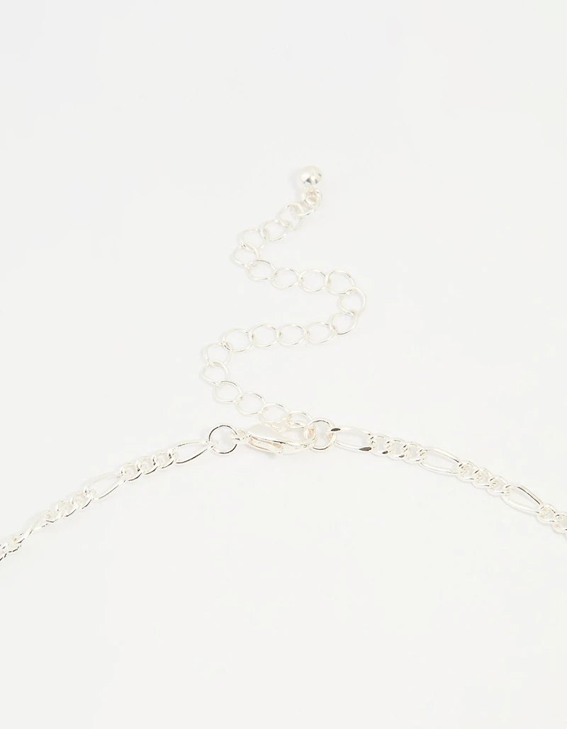 Silver Diamante Collar Statement Necklace