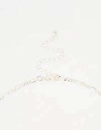 Silver Diamante Collar Statement Necklace