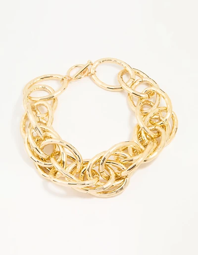 Gold Chain Link Necklace