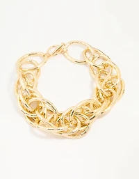Gold Chain Link Necklace
