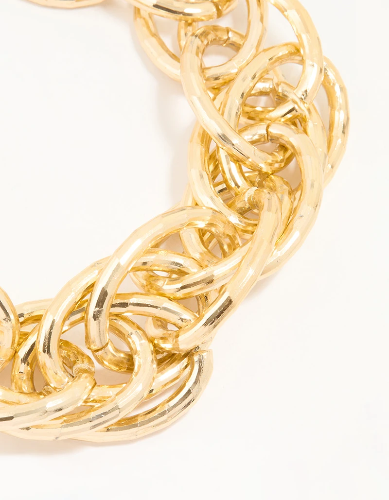 Gold Chain Link Necklace