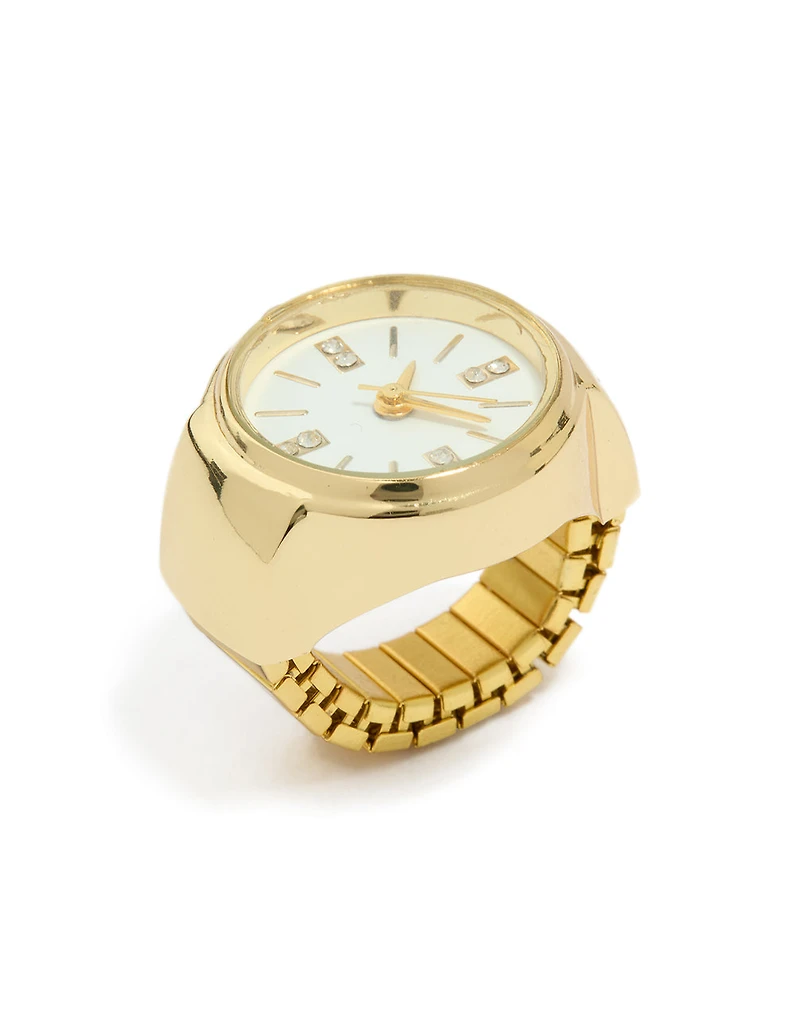 Gold Statement Watch Ring
