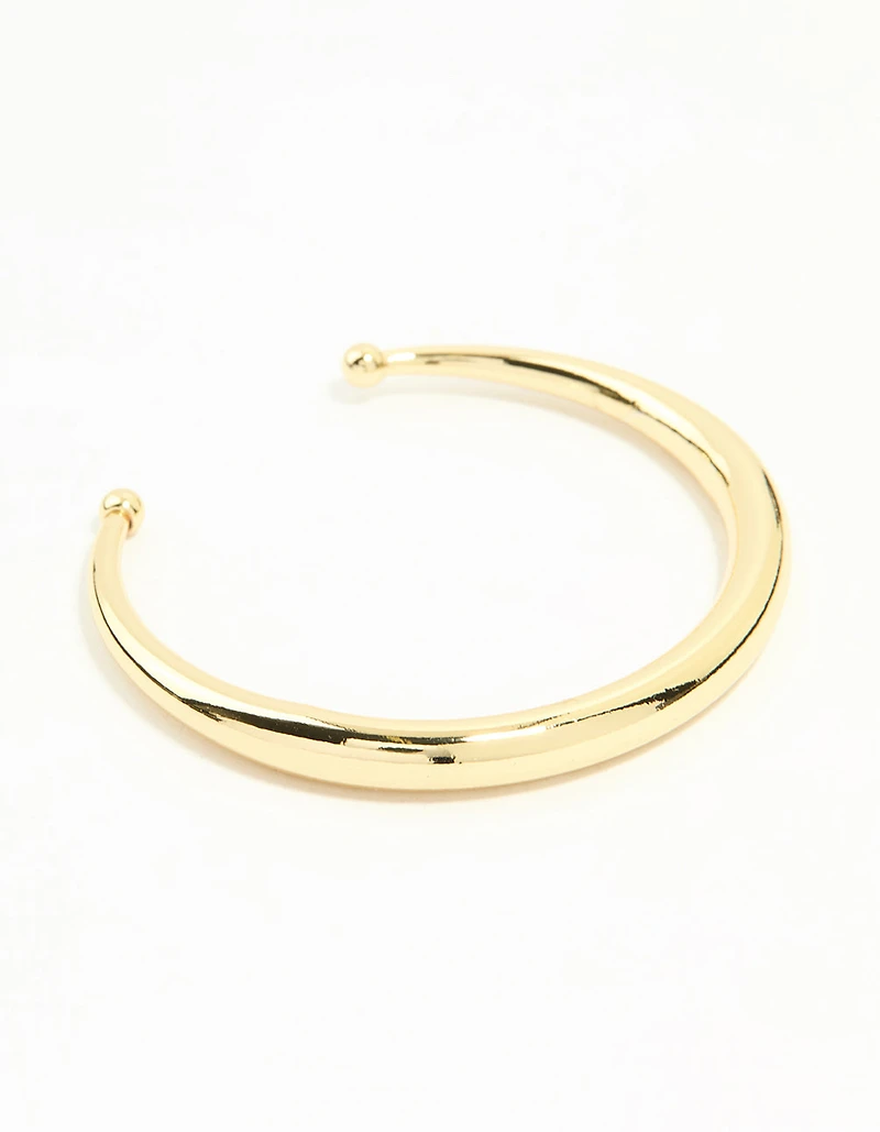Gold Plated Open Wrist Cuff