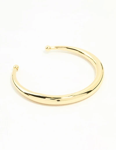 Gold Plated Open Wrist Cuff
