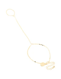 Gold Plated Plain Chain Hand Chain