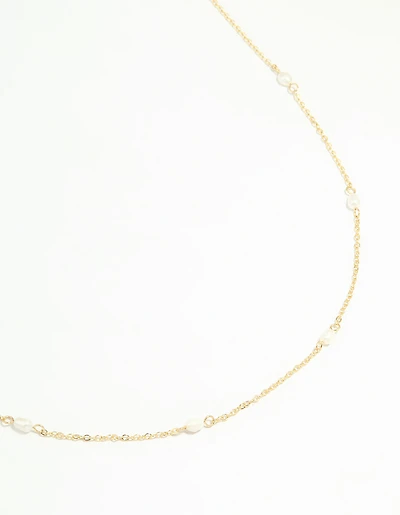 Gold Plated Freshwater Pearl Waist Chain