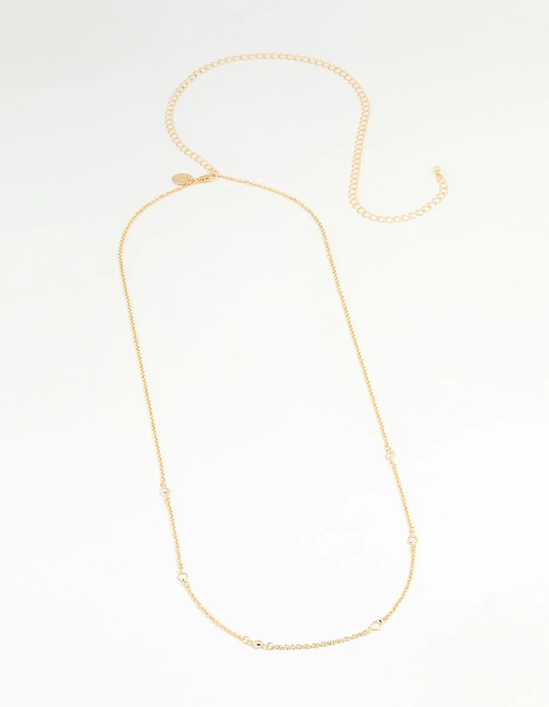 Gold Plated Diamante Waist Chain