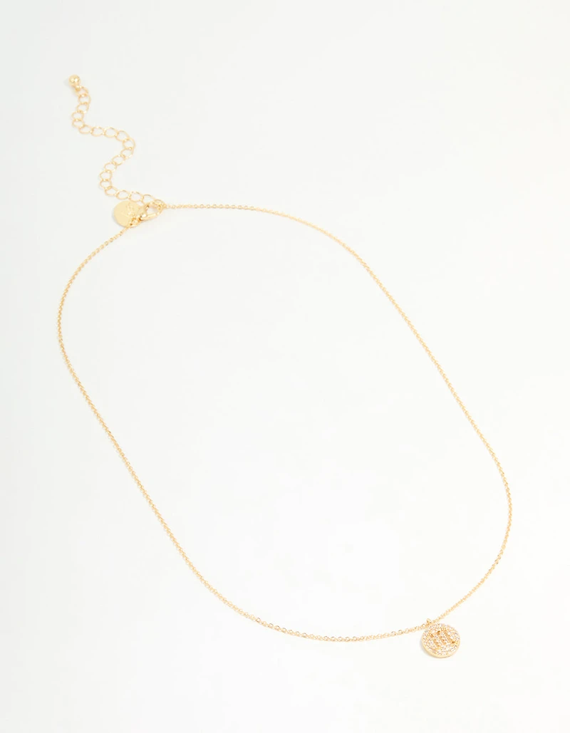 Collier cubique en zircone plaqué or en cercle Scorpion