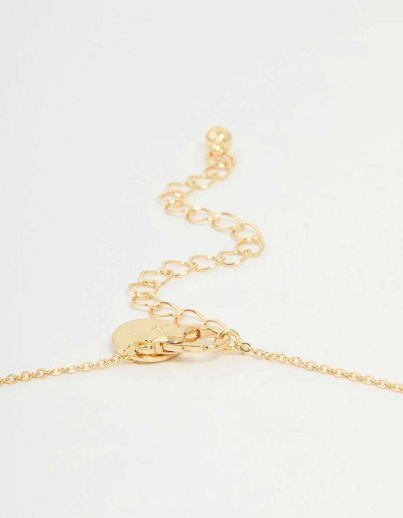 Collier cubique en zircone plaqué or en cercle Scorpion