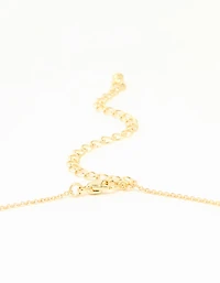 Gold Plated Bubble Cancer Pendant Necklace
