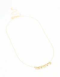 Gold Plated Bubble Taurus Necklace