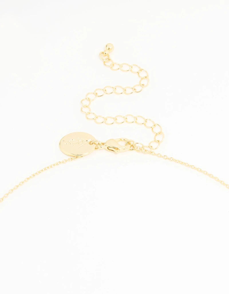 Gold Plated Bubble Taurus Necklace