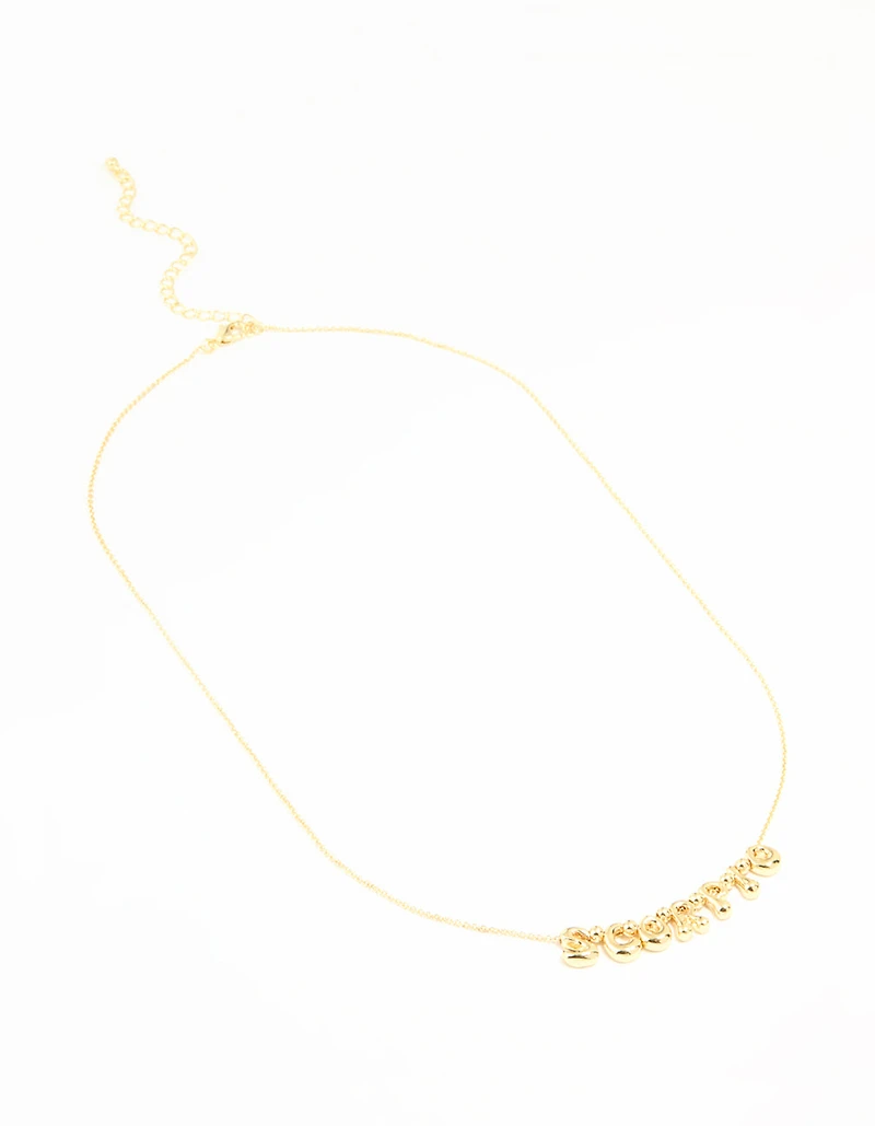 Gold Plated Bubble Scorpio Necklace