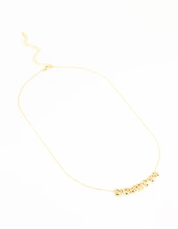 Gold Plated Bubble Scorpio Necklace