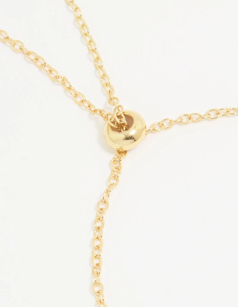 Gold Plated Cubic Zirconia Bubble S Pavé Toggle Bracelet