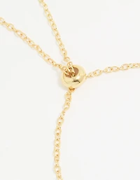 Gold Plated Cubic Zirconia Bubble S Pavé Toggle Bracelet