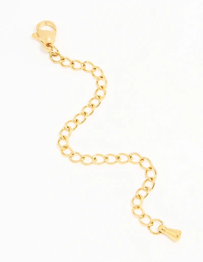Waterproof Gold Plated Stainless Steel Necklace Extender Chain