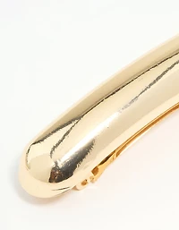 Barre à cheveux en barre dorée