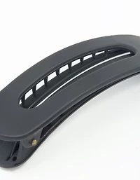 Pince ovale noire pour cheveux