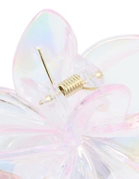 Iridescent Frangipani Claw Clip