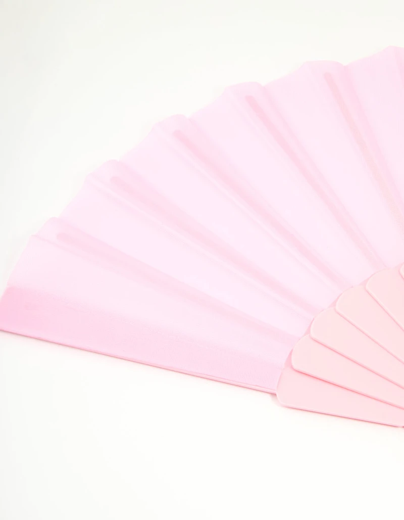 Pink Folding Fan