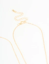 Kids Gold BFF Necklace & Earrings Pack