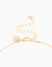 Kids Gold Sequin Cat Shaker Pendant Necklace