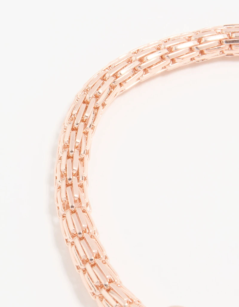 Kids Rose Gold Pink Dog Bracelet & Ring Pack