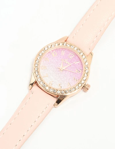 Kids Rose Gold Analogue Watch