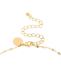 Waterproof Gold Plated Stainless Steel Cubic Zirconia Gothic Cross Fine Necklace