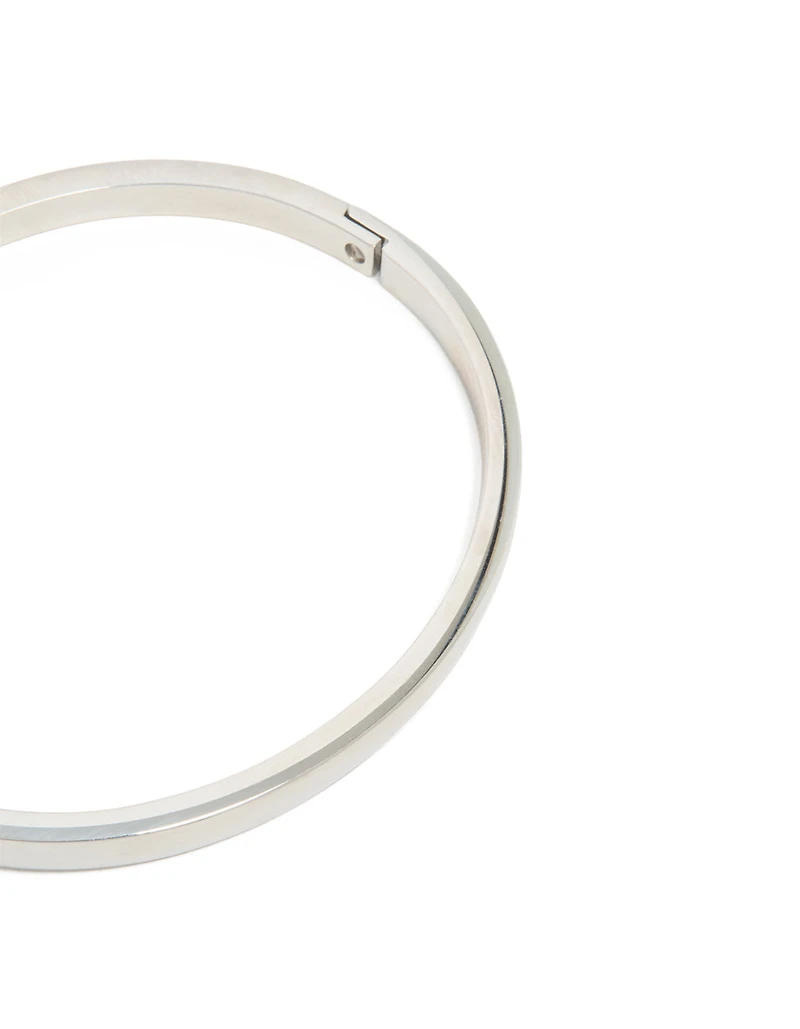 Waterproof Stainless Steel Smooth Hinge Bangle