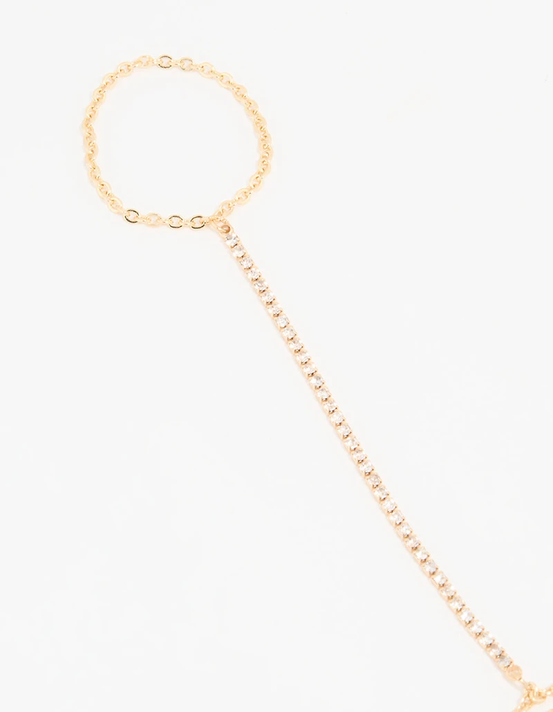 Gold Dainty Layered Hand Chain