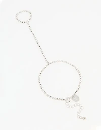 Silver Diamante Hand Chain
